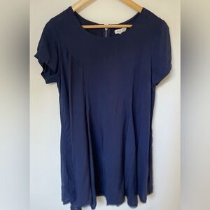 Silence + Noise - urban outfitters. Shirt dress. Navy blue. Size medium.